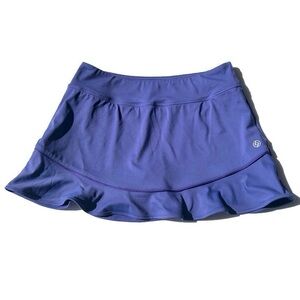 Lija Purple Ruffle Tennis Pickleball Skort 13”• Size Small